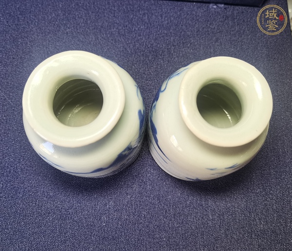 古玩陶瓷青花水盂真品鑒賞圖