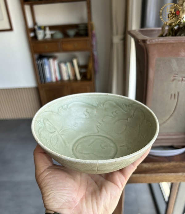 古玩陶瓷金村窯刻花大碗真品鑒賞圖