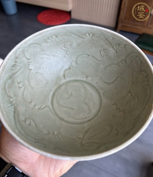 古玩陶瓷金村窯刻花大碗真品鑒賞圖