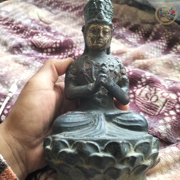 古玩銅器鑄鐵鎏金佛像真品鑒賞圖