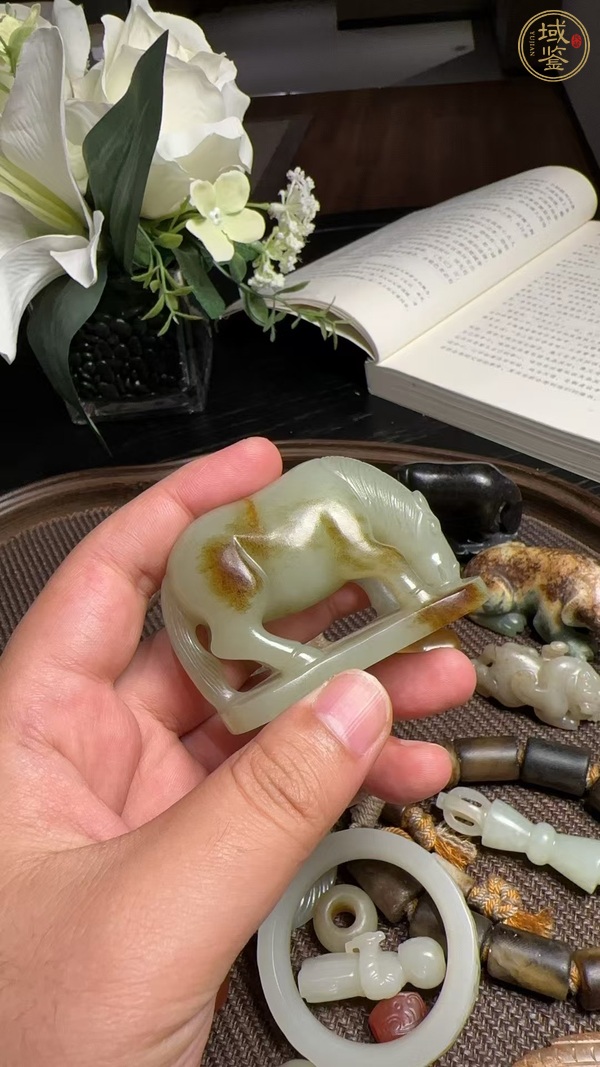 古玩玉器提油仿古“玉馬”真品鑒賞圖