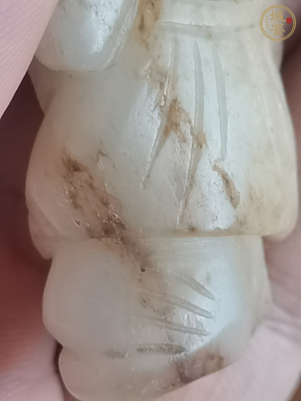 古玩玉器和田玉雕“漁翁得利”把件真品鑒賞圖