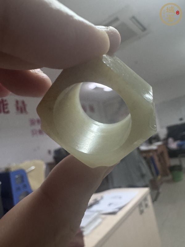 古玩玉器和田玉雕“素紋扳指”真品鑒賞圖