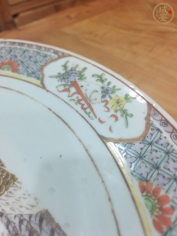 古玩陶瓷清晚期 廣彩英雄獨(dú)立大盤真品鑒賞圖