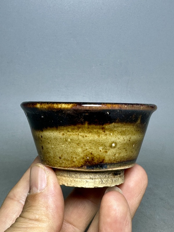古玩陶瓷元明,磁州窯茶盞拍賣,當前價格288元