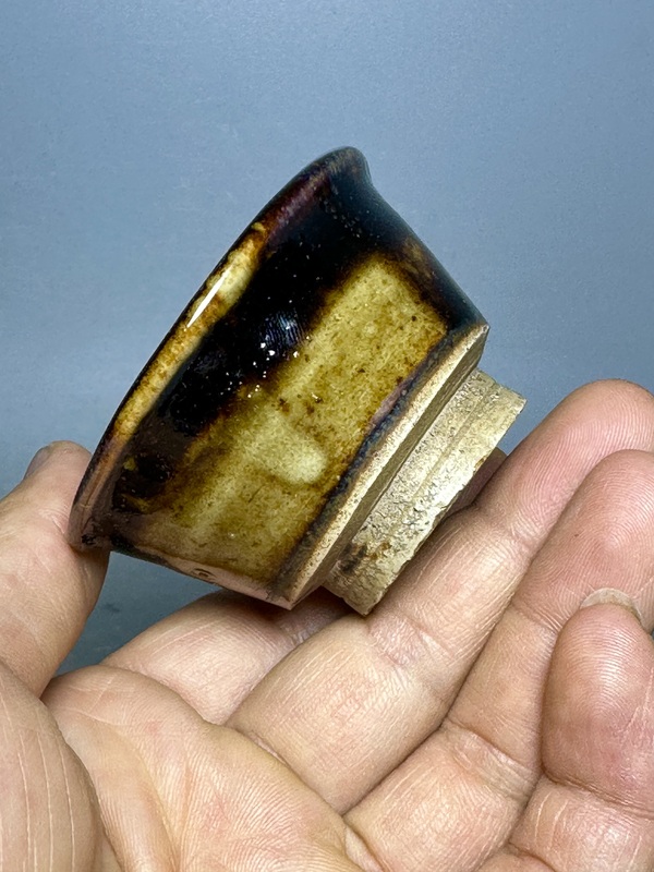 古玩陶瓷元明,磁州窯茶盞拍賣,當前價格288元