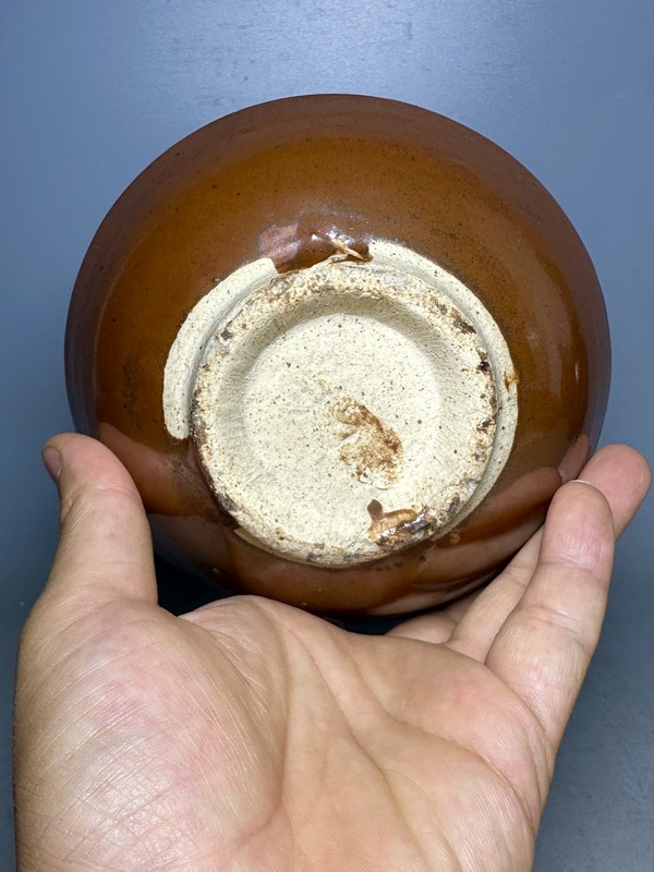 古玩陶瓷清代，磁州窯茶盞拍賣，當前價格138元
