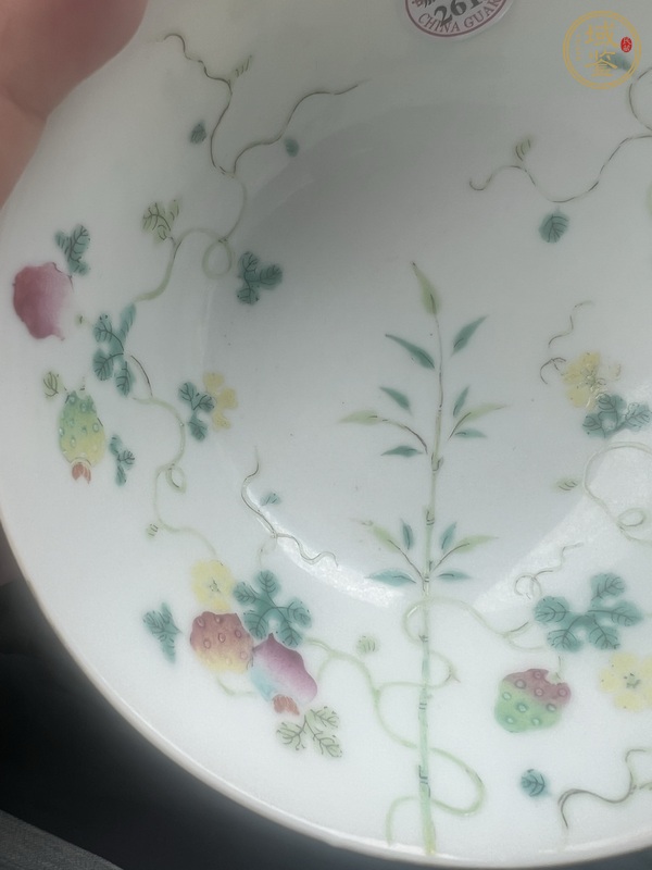 古玩陶瓷粉彩癩瓜碗,模糊,偏老真品鑒賞圖