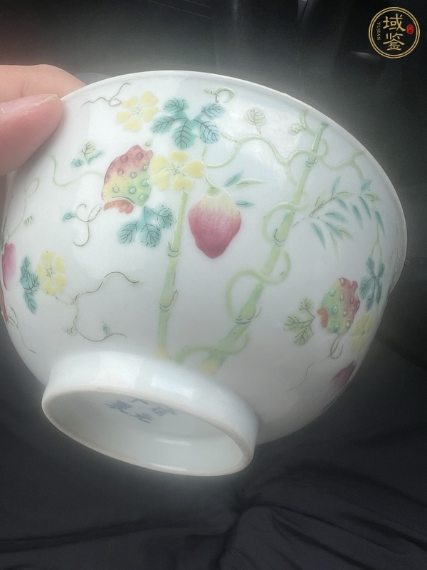 古玩陶瓷粉彩癩瓜碗,模糊,偏老真品鑒賞圖
