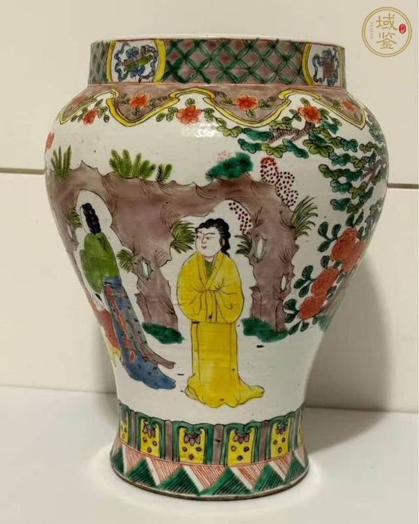 古玩陶瓷五彩罐真品鑒賞圖