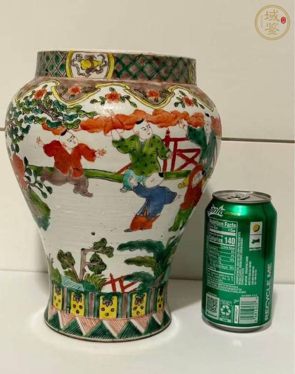 古玩陶瓷五彩罐真品鑒賞圖