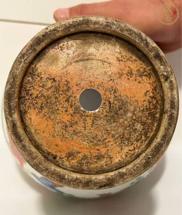 古玩陶瓷五彩罐真品鑒賞圖