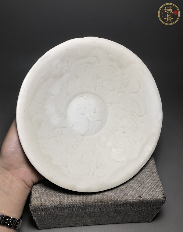 古玩陶瓷宋代 青白瓷劃花碗真品鑒賞圖