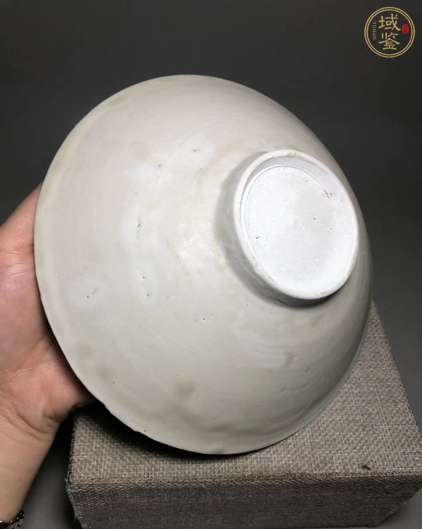 古玩陶瓷宋代 青白瓷劃花碗真品鑒賞圖