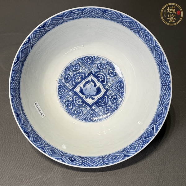 古玩陶瓷青花開(kāi)窗壽字紋碗真品鑒賞圖