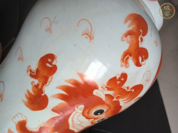 古玩陶瓷太師少保礬紅將軍罐真品鑒賞圖