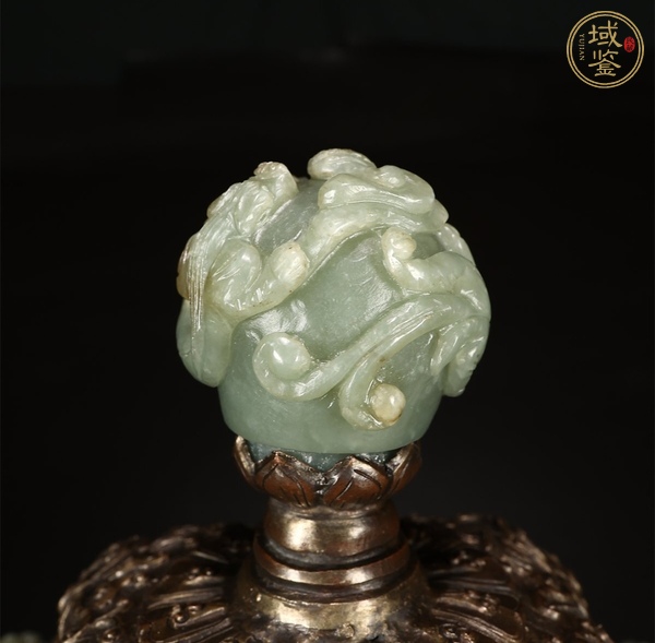古玩玉器和田玉鑲嵌“方爐”真品鑒賞圖