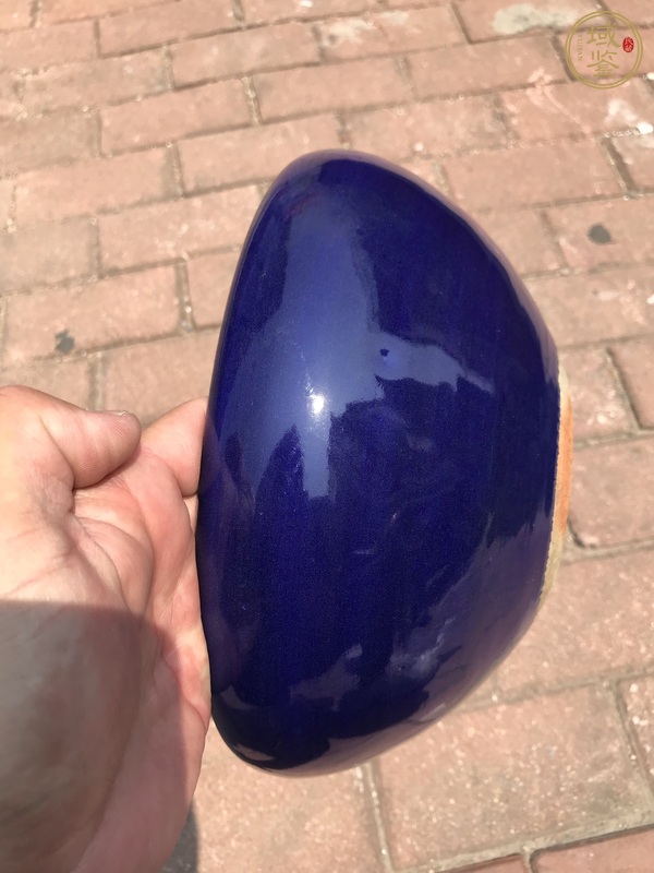 古玩陶瓷藍釉香爐真品鑒賞圖