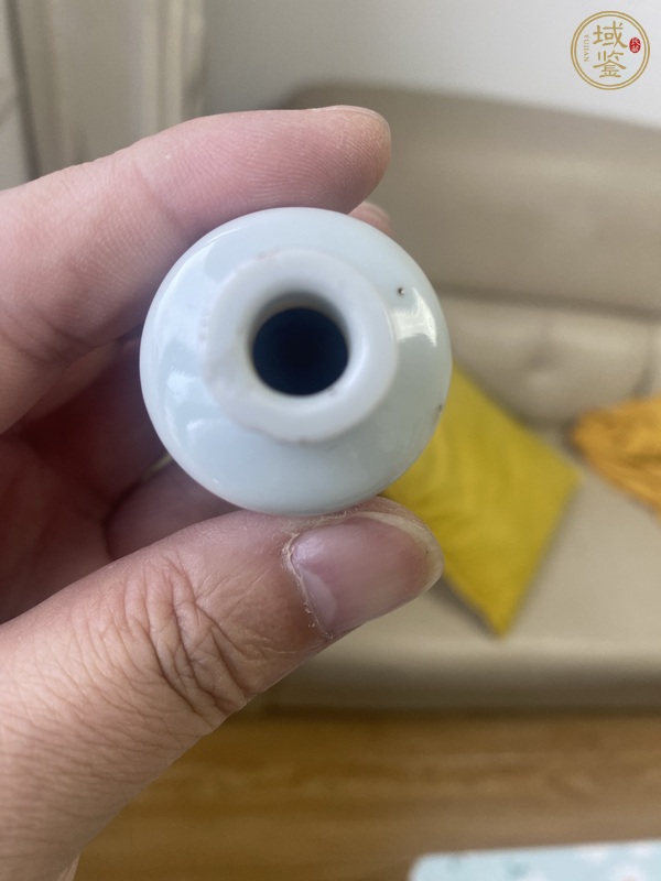 古玩陶瓷釉里紅山水紋鼻煙壺真品鑒賞圖