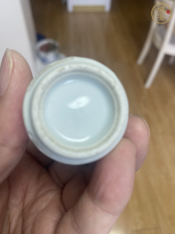 古玩陶瓷釉里紅山水紋鼻煙壺真品鑒賞圖
