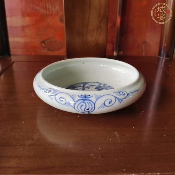 古玩民國青花筆洗真品鑒賞圖