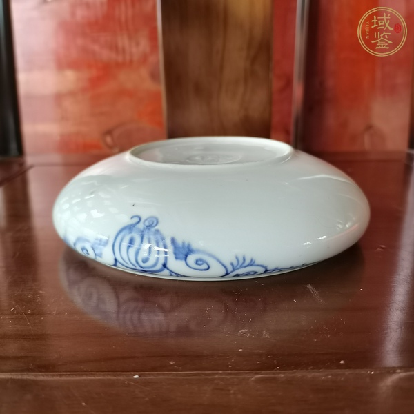 古玩陶瓷民國青花筆洗真品鑒賞圖