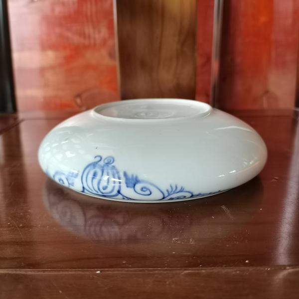 古玩陶瓷民國(guó)青花松竹梅膛鑼洗拍賣，當(dāng)前價(jià)格966元