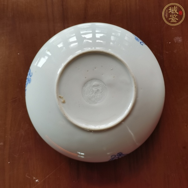 古玩陶瓷民國青花筆洗真品鑒賞圖