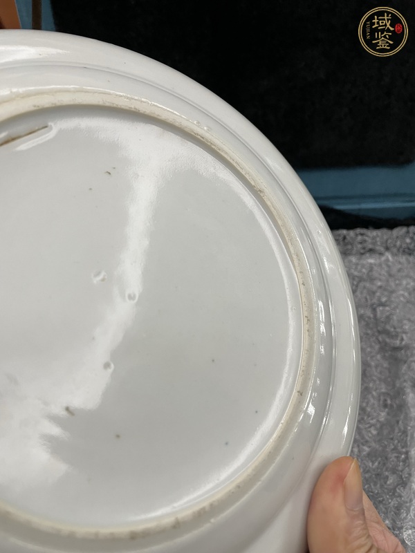 古玩陶瓷粉彩人物故事紋折腰盤真品鑒賞圖