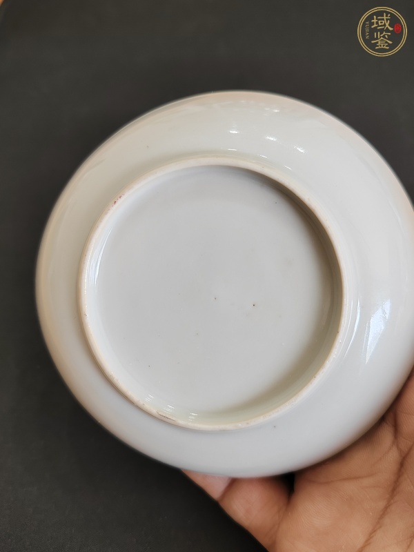 古玩陶瓷粉彩花卉紋盤真品鑒賞圖