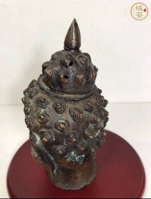 古玩銅器佛首真品鑒賞圖