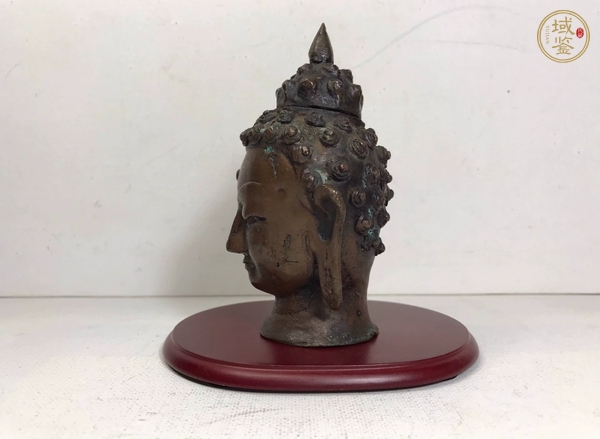 古玩佛首真品鑒賞圖