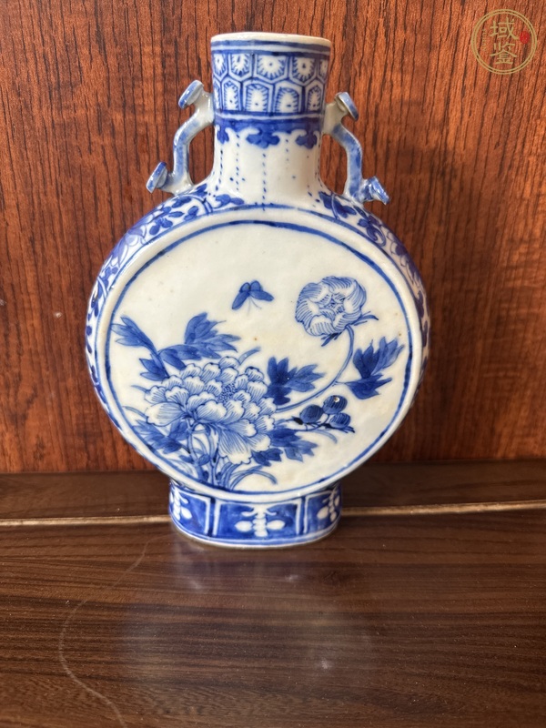 古玩陶瓷青花抱月瓶真品鑒賞圖