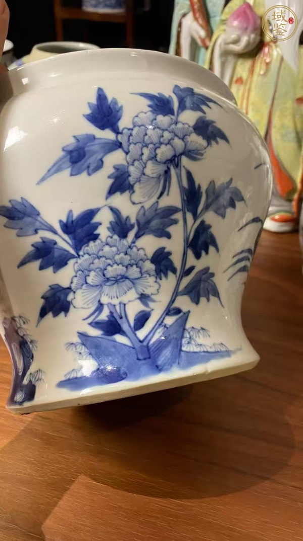 古玩陶瓷青花馬蹄尊真品鑒賞圖