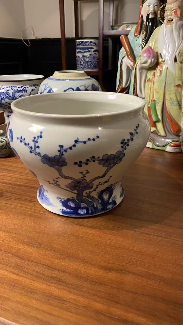 古玩陶瓷青花馬蹄尊真品鑒賞圖