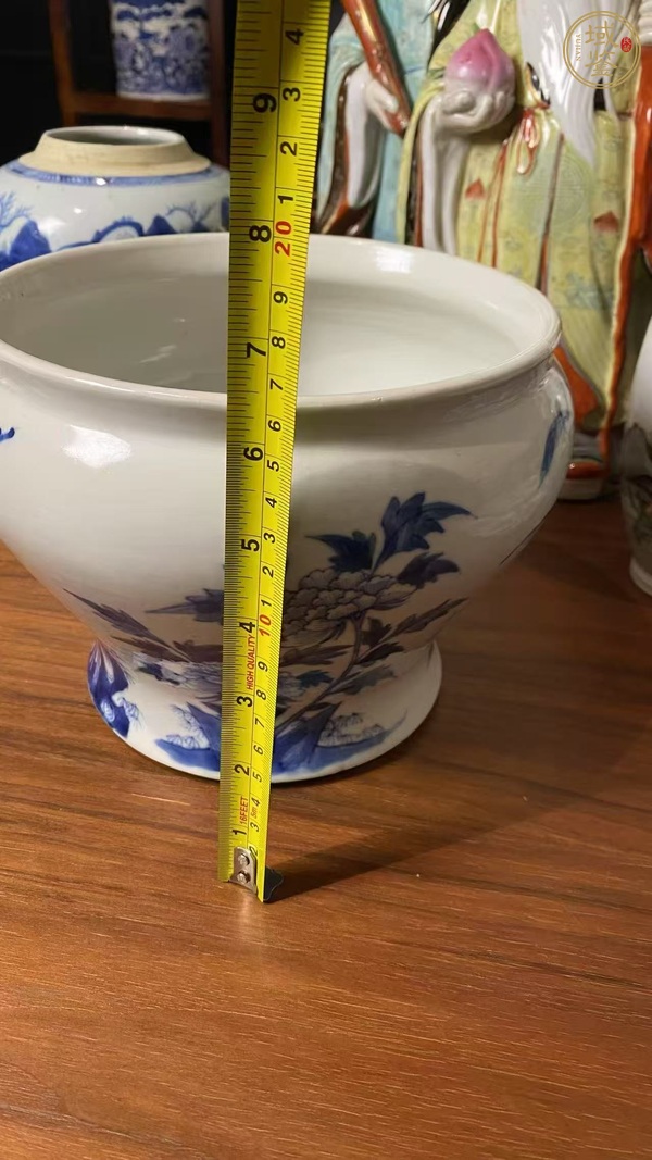 古玩陶瓷青花馬蹄尊真品鑒賞圖