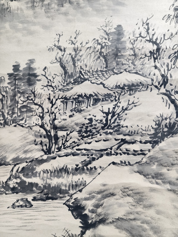 古玩轉賣晚清民國《山家秋夜》山水拍賣,當前價格1288元