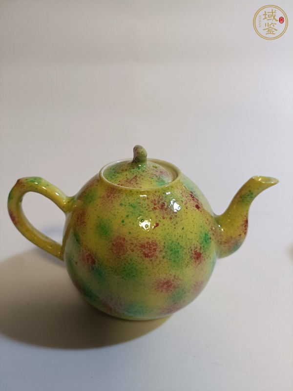 古玩陶瓷茶壺，疑似后掛釉真品鑒賞圖