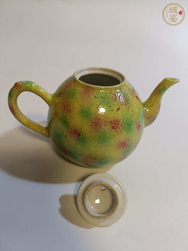 古玩陶瓷茶壺，疑似后掛釉真品鑒賞圖