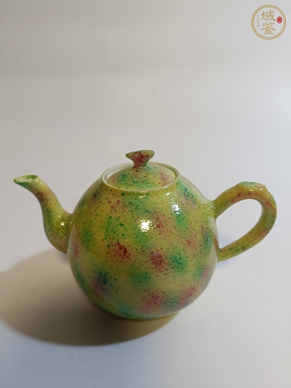 古玩陶瓷茶壺，疑似后掛釉真品鑒賞圖