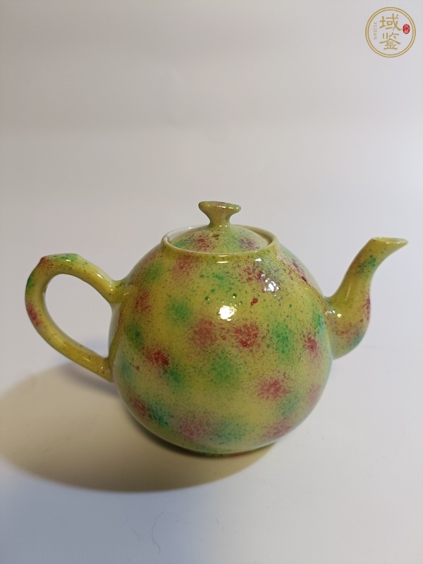 古玩陶瓷茶壺，疑似后掛釉真品鑒賞圖