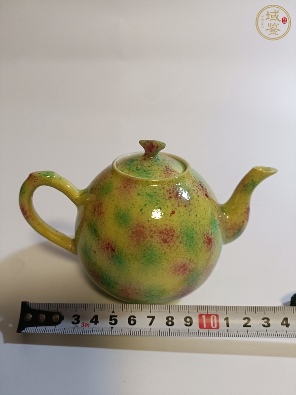 古玩陶瓷茶壺，疑似后掛釉真品鑒賞圖