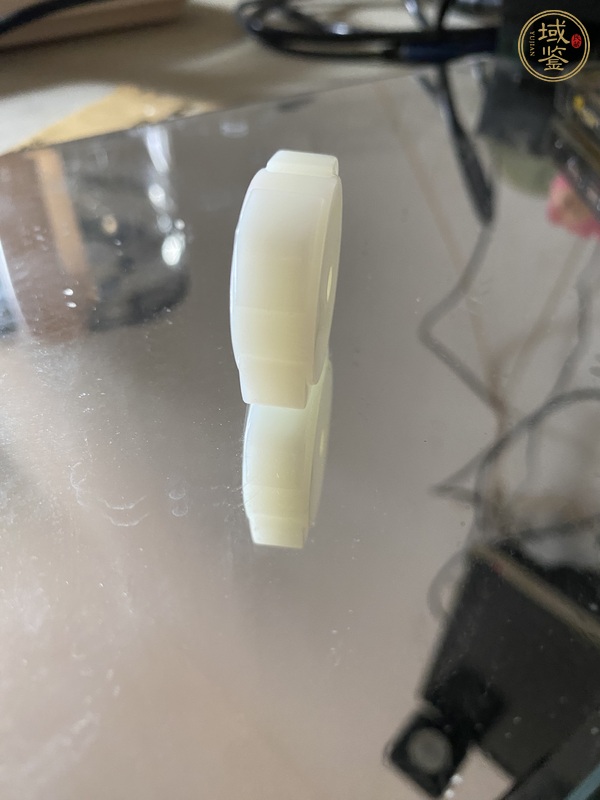古玩玉器玉琮形平安扣真品鑒賞圖