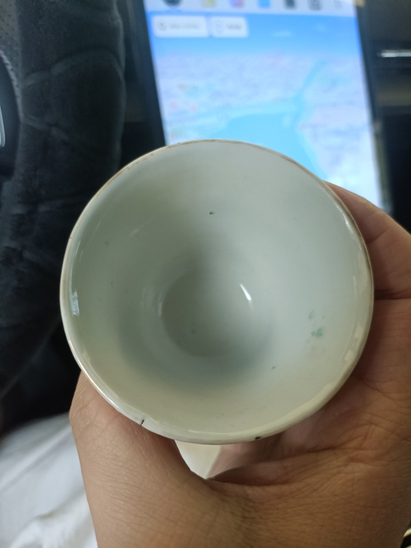 古玩陶瓷民國粉彩花卉紋馬蹄杯拍賣，當前價格2888元