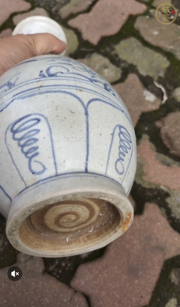 古玩陶瓷晚明安南窯玉壺春瓶真品鑒賞圖