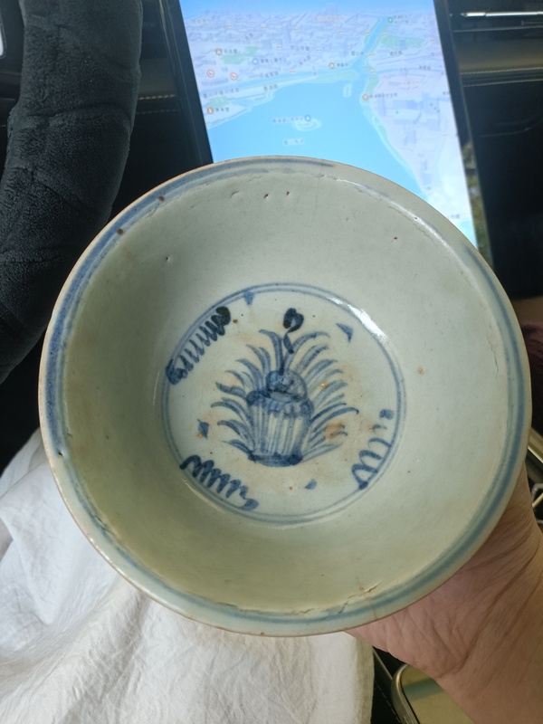 古玩陶瓷空白期青花花卉紋碗拍賣，當(dāng)前價(jià)格2888元