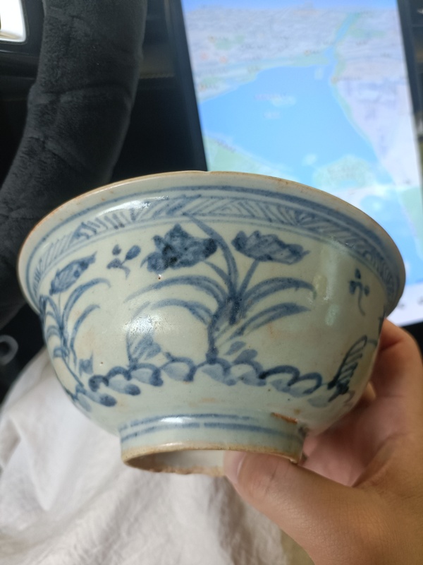 古玩陶瓷空白期青花花卉紋碗拍賣，當(dāng)前價(jià)格2888元