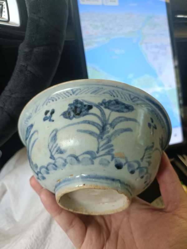 古玩陶瓷空白期青花花卉紋碗拍賣，當(dāng)前價(jià)格2888元