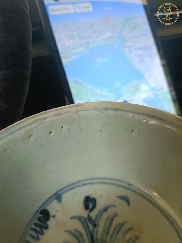 古玩陶瓷青花花卉紋碗真品鑒賞圖