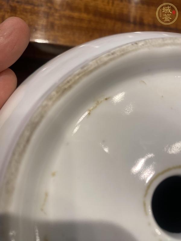 古玩陶瓷花卉紋粉彩花盆真品鑒賞圖